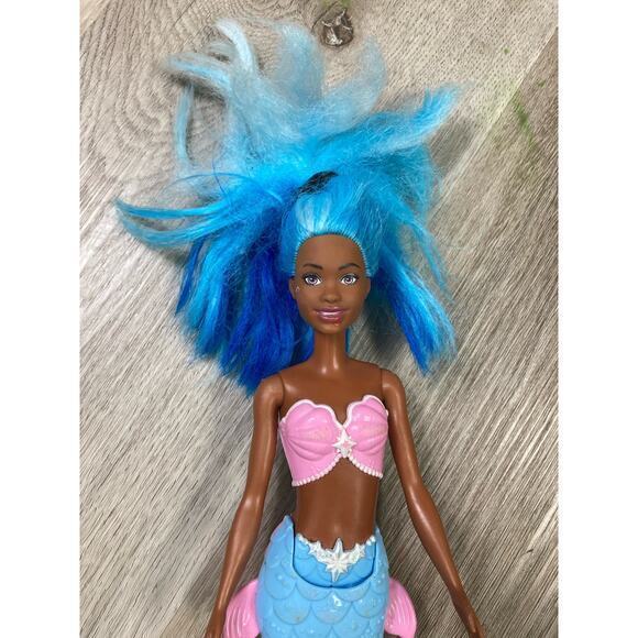 Barbie Dreamtopia Mermaid Doll 12" Blue Hair Pink & Blue‎ Tail Toy - Picture 4 of 10